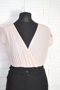 Blusa envolvente de gasa rara talla 14 Reino Unido ex ASOS - Imagen 1 de 4