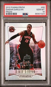 2012 Panini Prizm Demar DeRozan SILVER PRIZM PSA 10 GEM MINT #60 POP 12 - Picture 1 of 2