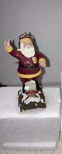 Florida State University Babbo Natale tetto top 3" ornamento NOS - Foto 1 di 6