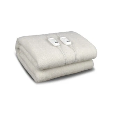 TERMOCOPERTA ZEPHIR ZTD212P 2 PIAZZE LANA SINTETICA REGOLABILE 2 LIVELLI BIANCO - Immagine 1 di 4