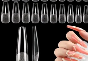 Extra Long Nail Tips Soft Gel Nail Tips Pre-shape Press On Nails - Picture 1 of 3