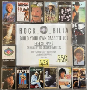 $1 to $5 COUNTRY BUY $25 GET FREE SHIPPING CASSETTE BUILD YOUR LOT OUTLAW - Picture 1 of 284