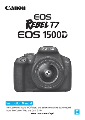 佳能 EOS-1500D Rebel T7 高级用户手册 326 页线圈绑定 — 第 1/2 张图片