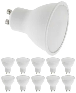 10x LED Glühlampe GU10 Sockel 6W Birne energiesparend warmweiß Set 10 Stück A193 - Bild 1 von 9