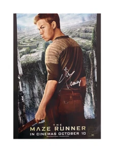 A3 Maze Runner Poster Signed by Will Poulter + Character 100% Authentic with COA - Picture 1 of 2
