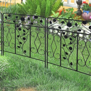 5X Heavy Duty Metal Garden Fence Strong Animal Barrier Border Outdoor Patio - Picture 1 of 14