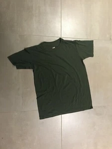 oliva, camiseta extraña, nuevo stock antiguo, pequeño, 50% ALGODÓN/50% POLI, SOFFE - Imagen 1 de 2