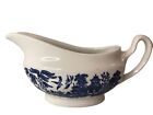 Churchill Fine English China Blue Willow Gravy Boat Bowl, Made In England Vintag