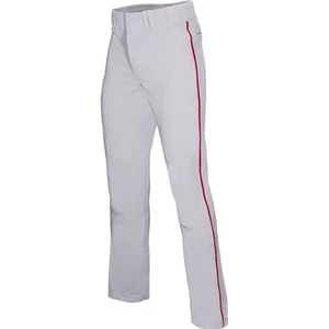 Baseball Express Men's Triple Play Piped Baseball Pant White | Red Md - Picture 1 of 1
