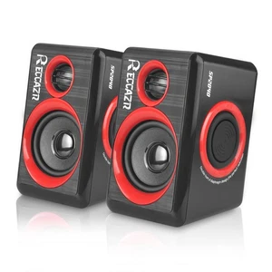 Computerlautsprecher, 2.0 CH PC-Lautsprecher mit Surround Sound, USB kabelgebunden Laptop S... - Bild 1 von 9