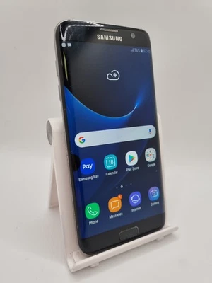 Samsung Galaxy S7 Edge Black Unlocked 32GB 5.5" 12MP Android Smartphone #S03 - Image 1 of 4