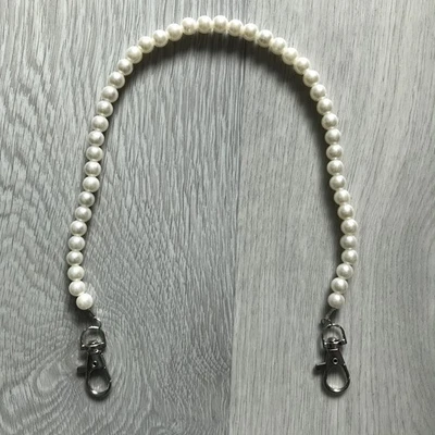 Imitation Pearl Bag Strap Bag Top Handel DIY Purse Handbag Replacement Hardware - Image 1 of 4