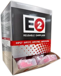 50 Pairs - MAGID E2 IHP27 Reusable Corded Earplugs with Carrying Case - Picture 1 of 1
