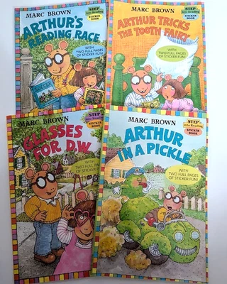 Arthur Marc Brown Step Into Reading Sticker Books Bundle Lot of 4 Paperback - Image 1 of 4
