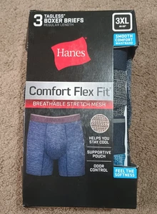 Hanes Boxer Tagless Briefs For Men 3xL 3 Pack Breathable Stretch Mesh - Bild 1 von 4