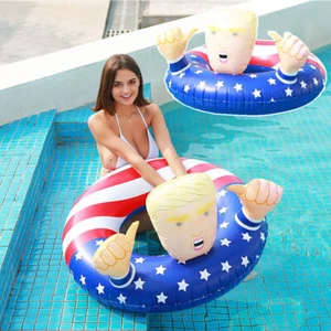 33" Trump Swimming Floats Inflatable Pool Raft Float Swim Ring FUNNY Adults Kids - Picture 1 of 8