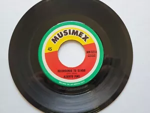 ALBERTO PINO - Recordando Tu Olvido / Con Ella 1970's LATIN RANCHERA Bolero 7" - Imagen 1 de 2