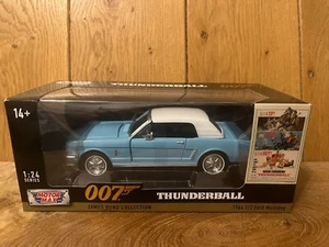 Motor Max 007 James Bond Thunderball 1964 1/2 Ford Mustang Boxed 1:24 (A02) - Picture 1 of 4
