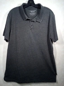Polo uomo Lucky Brand Venice Burnout L grigia manica corta - Foto 1 di 7