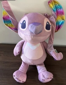 DISNEY LILO AND STITCH ENGEL PLÜSCH WEICHE STOFFTIERPUPPEN 32 ZOLL GROSS ROSA GROSS NEU - Bild 1 von 5