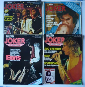 4 x Musik Joker Nr. 24/77 + 26/78 + 16/79 + 17/79 Elvis Presley Bee Gees etc. - Bild 1 von 5