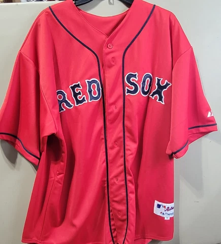 Majestic Boston Red Sox Curt Schilling Jersey Mens Size 56 XXL  Red MLB Baseball Cover