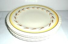 4 Vintage Vernon Kilns Dinner Plates Ceramic Arcadia Leaf 10.5" Hand Painted
