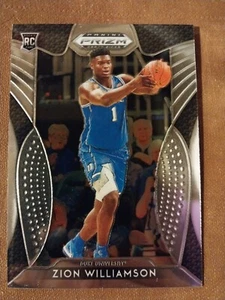 Tarjeta de novato Zion Williamson Panini Prizm 2019 NBA RC #64 DUKE NO PELICANS - Imagen 1 de 2
