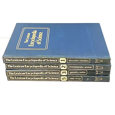 Lot of 4 The Lexicon Encyclopedia of Science Vol. 1, 2, 3 and 5  (1984, HC) Foto 1 de 4