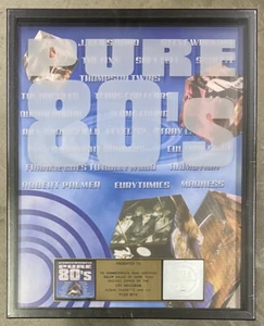 PURE 80's 1999 RIAA Gold Award Plaque EURYTHMICS DURAN DURAN CULTURE CLUB - Picture 1 of 2
