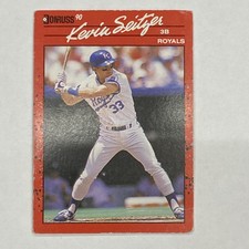 1990 Donruss Baseball Card #85 Kevin Seitzer Royals