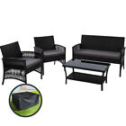 Gardeon 4 Pcs Outdoor Dining Set Furniture Outdoor Rattan Patio Lounge Setting
