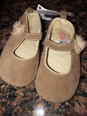 Новый baby Oshkosh B'gosh коричневый 9-12 месяцев туфли из искусственной замши кожи девочек повседневный - Изображение 1 из 4