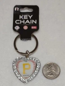 Pittsburgh Pirates  MLB licensed heart-shaped keychain - Picture 1 of 2