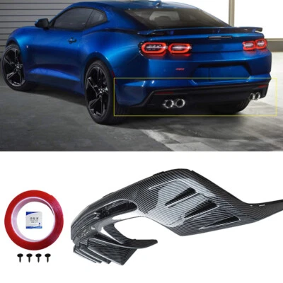 Für 2016-2024 Chevrolet Camaro SS LT LS Heckdiffusor Heck Ansatz Carbon Style  - Bild 1 von 4