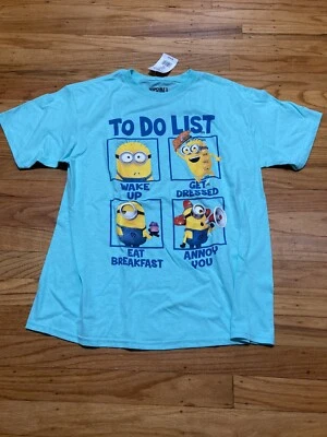 Camiseta Camiseta Despicable Me Minions “To Do List” Juvenil Talla Grande Foto 1 de 4