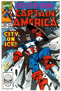 CAPITÁN AMÉRICA # 372 (1a serie) - Marvel 1990 (en muy buen estado-) Calles de veneno - Imagen 1 de 1