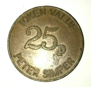 MDS UK N TOKEN VALOR 25 PENIQUES PETER SIMPER - Imagen 1 de 1