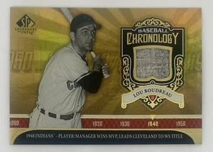 LOU BOUDREAU 2006 Legendary Cuts-Baseball Chronology Jersey [BC-LB] Game Used - Picture 1 of 9