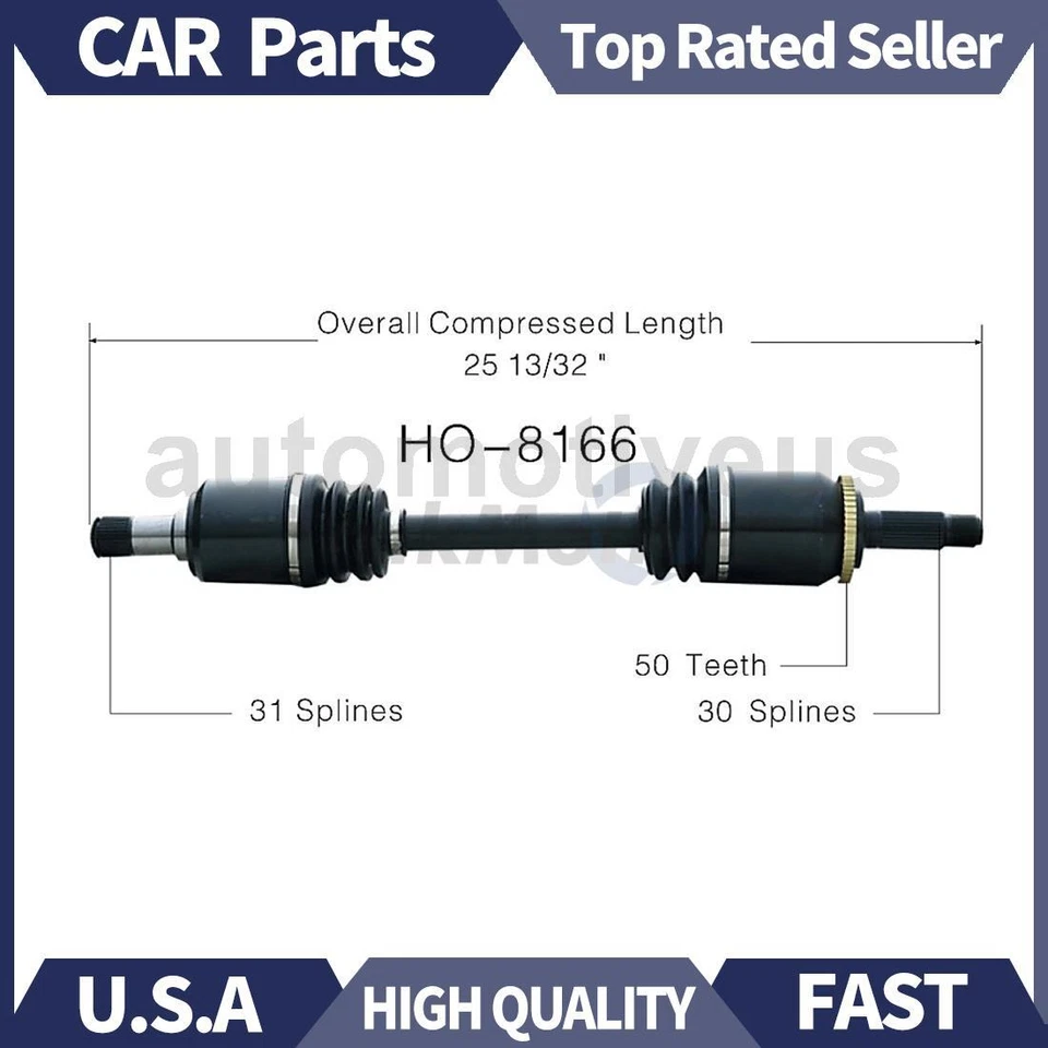 Eje trasero izquierdo CV 1x TrakMotive para Acura NSX 1991 1992 1993 1994 Foto 1 de 1