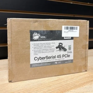 Siig JJ-E40011-S3 DP Cyberserial 4S PCIe, FACTORY SEALED - Afbeelding 1 van 6