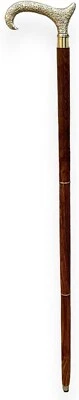 Deluxe Walking Sticks | Rosewood Crafted Cane with Solid Brass T- Handle . - Image 1 of 4