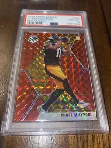 2020 Panini Mosaic Red #220 Chase Claypool Pittsburgh Steelers RC PSA 10 GEM MT