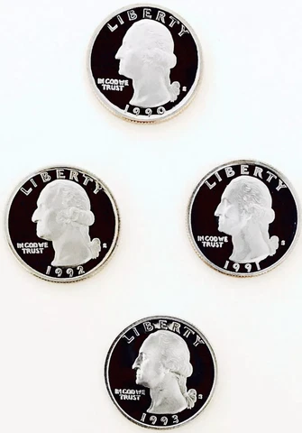⭐️90-93 PROOF WASHINGTON DCAMS!⭐️SUPERB GEMS!⭐️MEGA CONTRAST!⭐️BEST EVER$⭐️ Cover