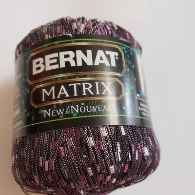 Bernat Matrix #3 Specialty Ladder Yarn Graphic Grape 62% Nylon 38% Polyester - Image 1 of 4