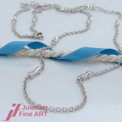 WEMPE Halskette / Kette - Fantasie- Muster - 18K/750 Weißgold - ohne Besatz - Bild 1 von 4