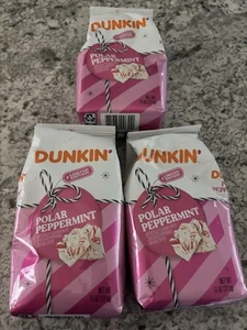 3 Dunkin Donuts Polar Peppermint caffè macinato edizione limitata 11 oz. Scadenza 9/2025 - Foto 1 di 3