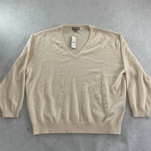 J. Rundhalsausschnitt Damen Kaschmir entspannt V-Ausschnitt Pullover meliert Musselin Small $ 158 Neu mit Etikett - Bild 1 von 7