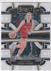 2024 Panini WNBA Select No. 57 Julie Vanloo Rookie White Prizm 51/99 - Bild 1 von 2