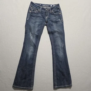 Miss Me Damen verzierte Bootcut Jeans Gr. 25 dunkle Waschung JE5073-2r - Bild 1 von 20